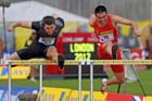Andrew Pozzie and Xie Wenjun, 110 metres hurdles, 2012 Samsung Diamond League, Crystal Palace, London.